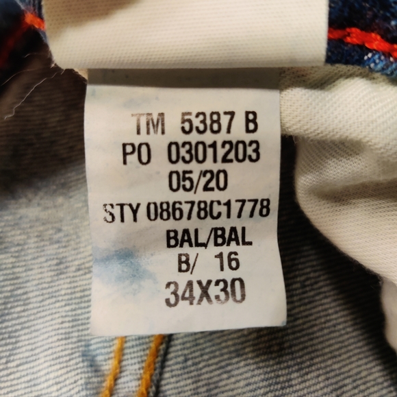 Tommy Hilfiger Blue Denim Straight Leg Men's Jeans - Picture 5 of 5